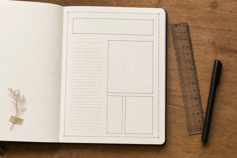 Ruler layouts example from the Tiny Systems Co. guide collection