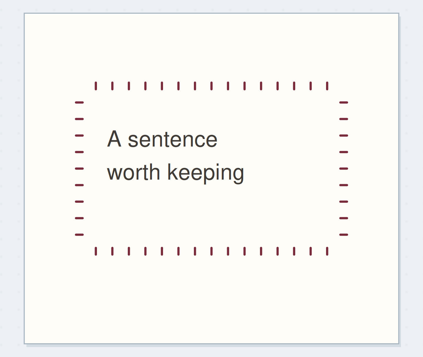 Erase the guide and judge the repeated ticks with writing inside