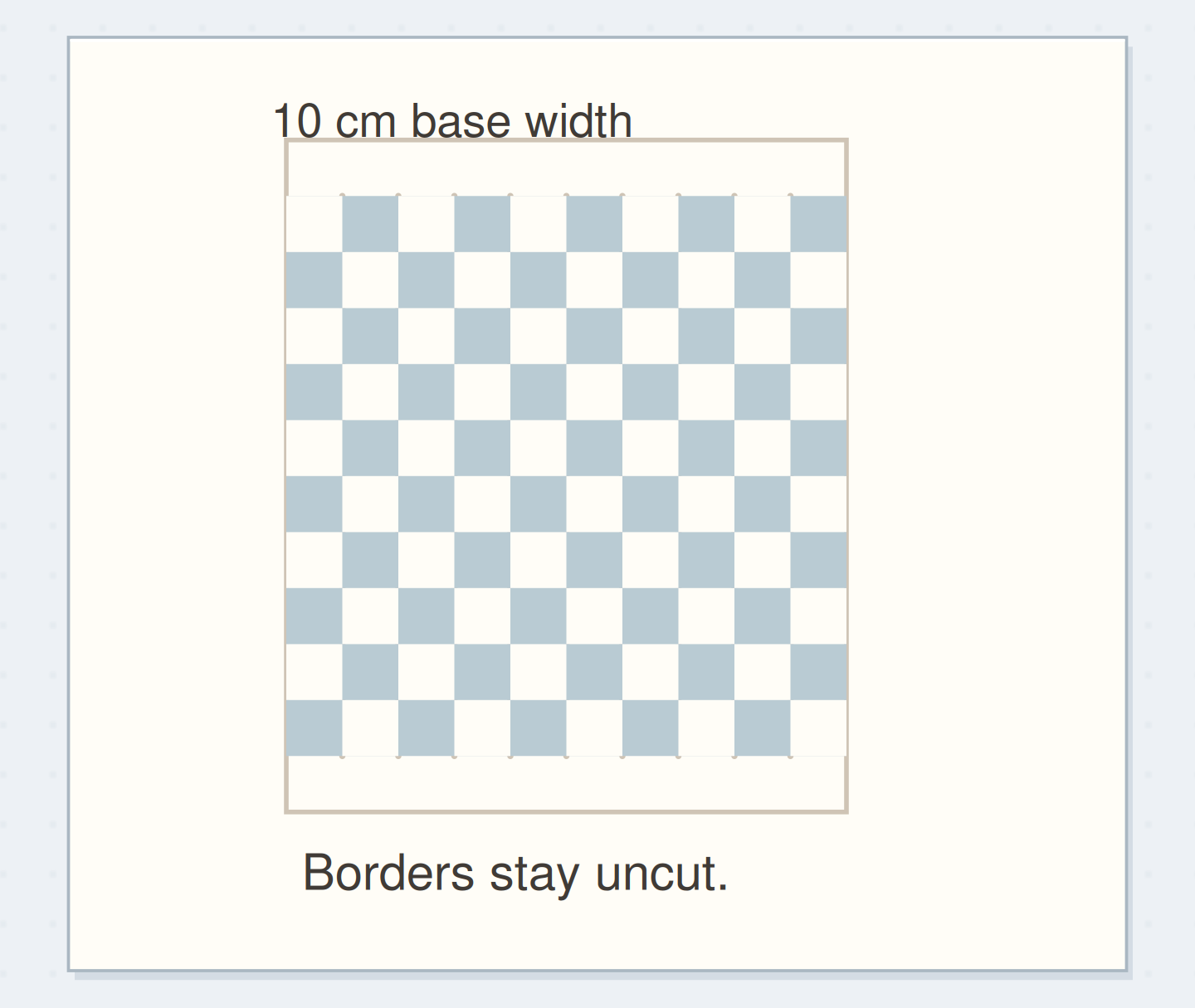 A flat weave with both end borders intact