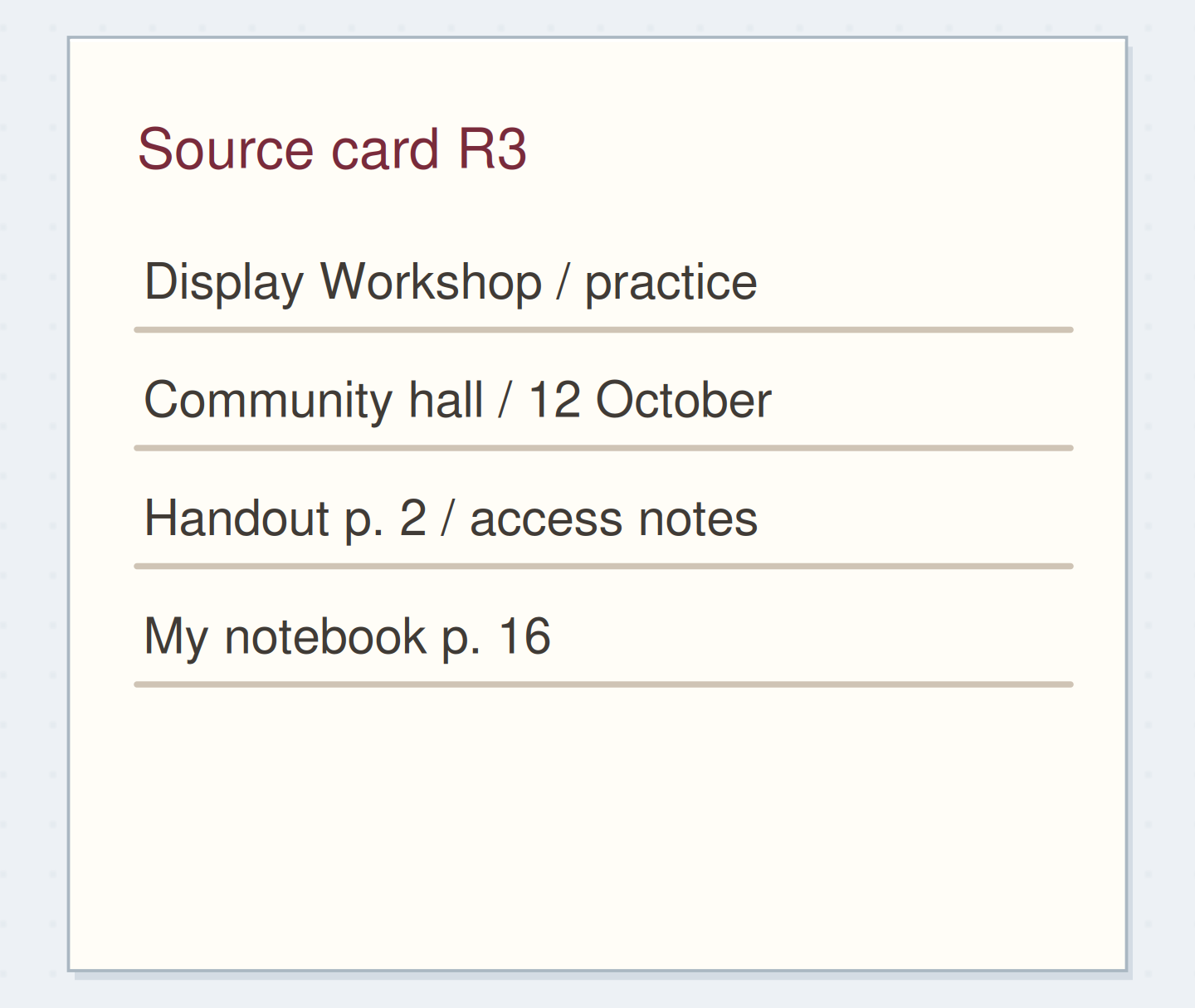 A source record distinguishes the source location from the notebook location.